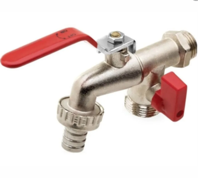 TORNEIRA ESFERA MÁQUINA E TANQUE 1/2 X 3/4 X 3/4 METAL - código KTOR009
