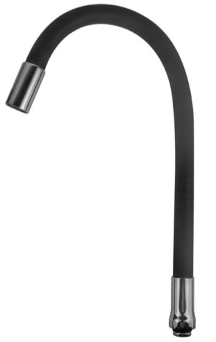 TUBO COLORIDO PRETO 16MM INSERTO ABS - código KTUB005-M